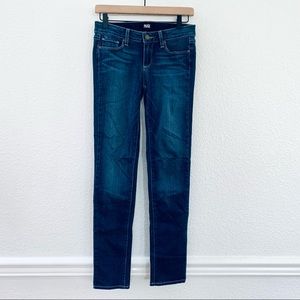 Paige mid rise skinny jeans size 26 blue
